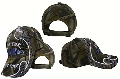 Camo Camouflage Live Free Ride Free Motorcycle Baseball Cap Hat CAP890A (TOPW) • $9.88