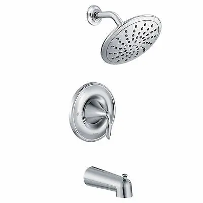 Moen T2233EP Eva Tub Shower System With Rainshower Showerhead Chrome • $75