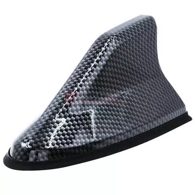 $13.98 • Buy Fin Roof Car Antenna Carbon Fiber Shark Radio FM/AM Antena Cover Accessories US
