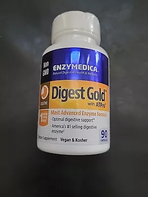 Enzymedica Digest Gold Most Advanced Enzyme 90 Capsules + ATPro Sealed 09/2025 • $26.95