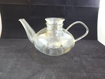 Schott Verran Germany Jenaer Clear Glass Teapot Infuser Marked • $75.95
