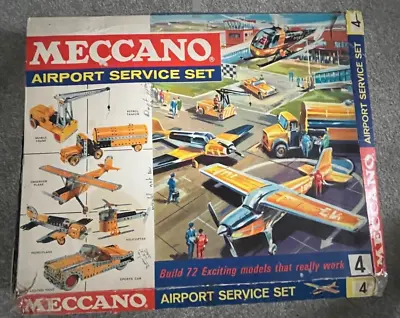 £15.99 • Buy Vintage Meccano Airport Service Set 4 From 1969, With Manuals