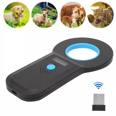 Portable Animal Microchip Reader For Handheld Portable 134.2Khz/125Khz Scanner • $27.89