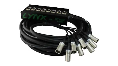 Custom Lynx 8 Way/Channel Multicore. Neutrik Wall/Stage Box. Audio Loom/Snake • £221.43