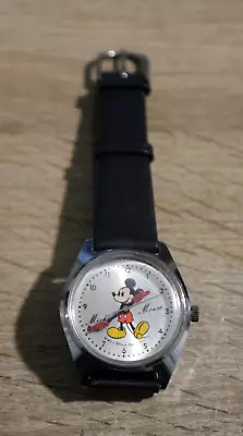 Vinage Japan SEIKO Mickey Mouse Mechanical Watch 5000-7000 • $78