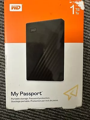 WD 1TB My Passport Portable External Hard Drive Brand New Sealed N.Day Delivery • £60.95