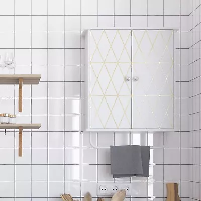 Bathroom Wall Cabinets Space Saving Storage Cabinets  Adjustable Shelves • $36.99