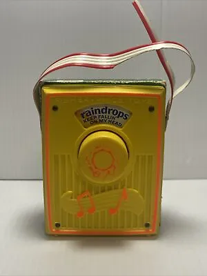 Fisher Price Music Box Pocket Radio Vintage Raindrops Keep Fallin’ On My Head • $16.99