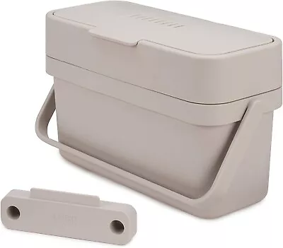 Joseph Joseph Compo 4 Easy-Fill Food Waste Caddy - 4 Litres - Stone Slimline • $62.95