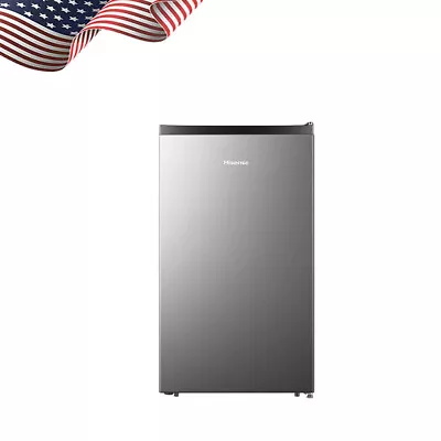 4.4 Cu Ft Single Door Mini Fridge W/Chiller Silver 18.7 In Width Adjustable Legs • $141.08