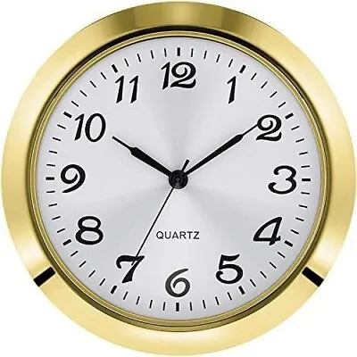 Hicarer 2-1/8 Inch 55 Mm Quartz Clock Insert Zinc-Alloy Metal Case Arabic Face • $13.40