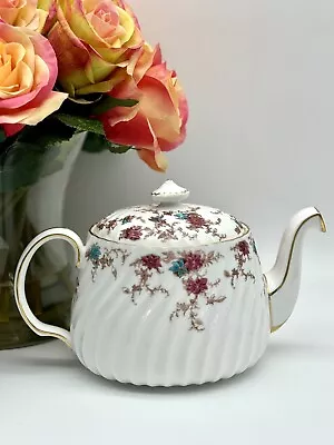 MINTON Ancestral Tea Pot 5.5”h Wreath Backstamp VINTAGE • $148