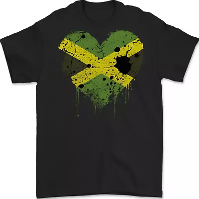 Love Jamaican Flag Jamaica Day Football Mens T-Shirt 100% Cotton • £7.99