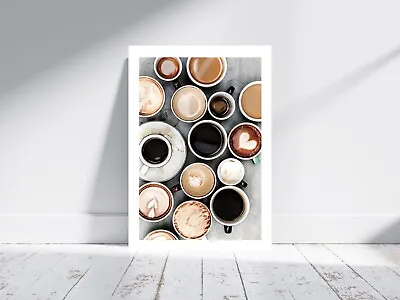 All Kinds Of Coffee - Kitchen - Cafe - Wall Art - Poster Print - A5 A4 A3 #109 • £2.75