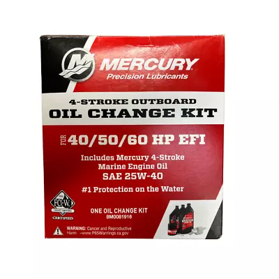 Oil Change Kit Mercury 40-60 HP 4-Stroke EFI  8M0081916 • $60.99