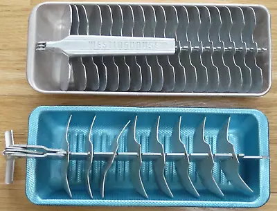 Vintage Pair Of Aluminum Pull Handle Quick Release Ice Cube Trays • $15