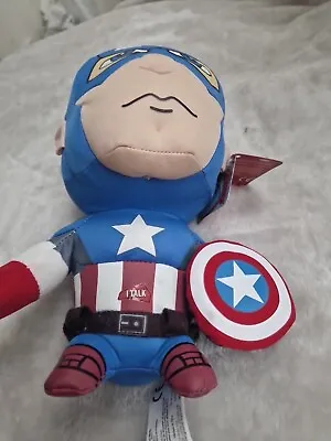 Captain America Talking Soft Plush Toy  Marvel Avengers  New With Tags Undergrou • £9.98