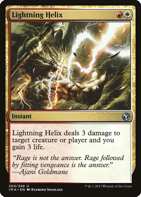 Lightning Helix Iconic Masters NM White Red Uncommon MAGIC MTG CARD ABUGames • $1.49