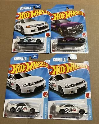 Hot Wheels Nissan Skyline Lot Of 4 - Godzilla GT-R (R32)/RS (KDR30)/GT-R(BCNR33) • $20