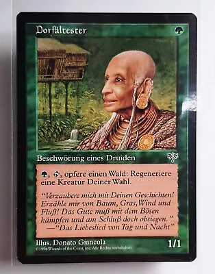 ►village Tests ►lugimages 1996 Mirage ►green ►nm ►magic Mtg ►village Elder • $1.07