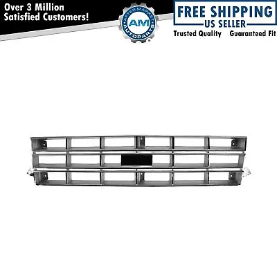 Chrome & Silver Front Grille Assembly W/ Provision For Chevy S10 Blazer NEW • $71.63