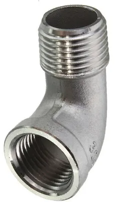 1/4  NPT 304 Stainless Steel Street Elbow Pipe 150 Threaded Fitting • $8.95