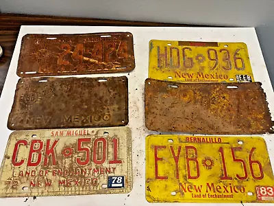 Lot Of 6 Vintage New Mexico License Plates • $0.99