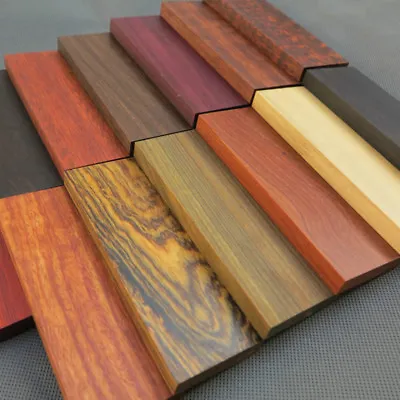 1X Handle Timber Wood Ebony Block Woodworking Retro Turning Blank Pen Material • $25.30