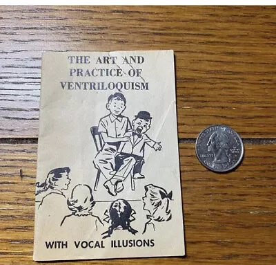 Vintage The Art And Practice Of VENTRILOQUISM Novelty Small Booklet • $12.99