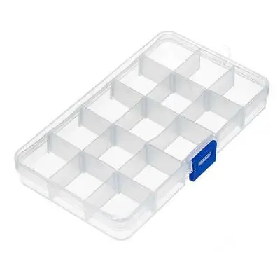 £2.39 • Buy 15 Compartment Organiser Plastic Box Medicine Arts & Craft