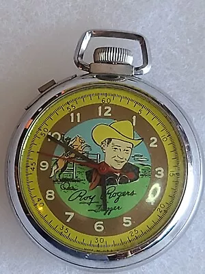 Roy Rogers & Trigger Pocket Watch Vintage Western Cowboy Toy Collectible Rare • $13.50