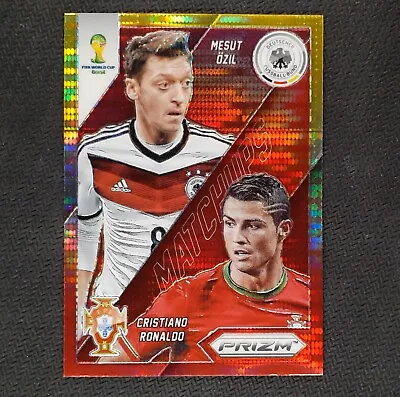 2014 Panini Prizm World Cup Matchups #15 C.Ronaldo Özil Yellow Red Pulsar Prizm • $115.81