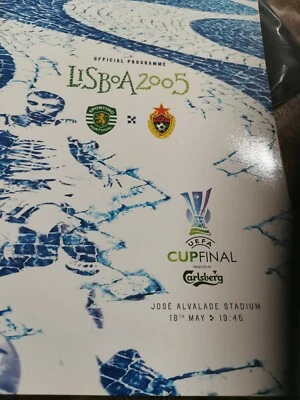 £6 • Buy 2005 - UEFA CUP FINAL PROGRAMME - SPORTING LISBON V CSKA MOSCOW - GOOD COND