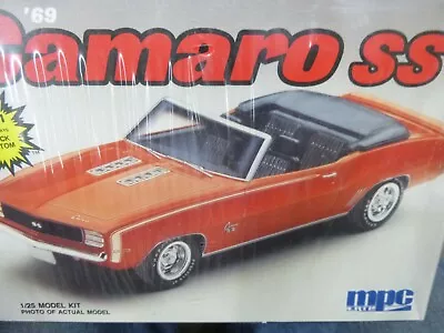 MPC 6283 1969 CAMARO CONVERTIBLE 396 1/25 Model Car Mountain 1/25 KIT McM FS • $19.88