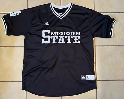 Ethan Small #44 Mississippi State Bulldogs Adult Sz XL Black Jersey - NEW! • $60