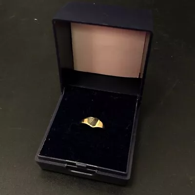 9ct Gold Ring 375 Heart Signet Size E 1/2 Fine Jewellery Womens 0.43g LW35 • $22.92
