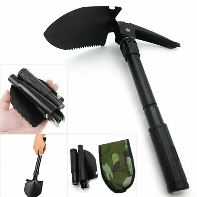 Camping Shovel Portable Military Folding Shovel With Tactical Waist Pack Travel • $11.09