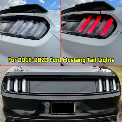 For 2015-2023 Ford Mustang Euro Clear LED Sequential Tail Lights Brake Lamps • $272.75