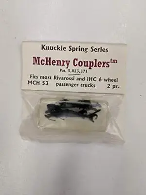 McHenry Couplers HO Knuckle Spring Coupler IHC/RIV 6-Wheel (2pr) [MCH53] • $19.52