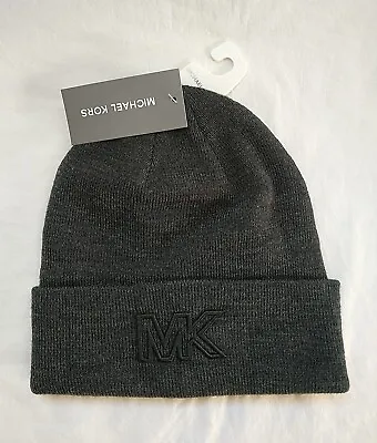 Michael Kors Men's Cuffed Embroidered Mk Beanie One Size • $21.60