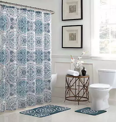 Multi-color Medallion Polyester Shower Curtain Sets 21 In X 72 In • $27.15