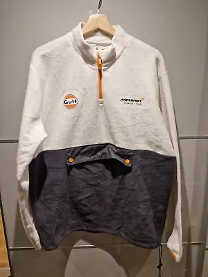 Mens McLaren X Gulf Quarter Zip Fleece - Size XL - F1 - Formula 1 - Official • £60