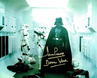 Dave PROWSE SIGNED Autograph Darth VADER Star Wars 10x8 Photo E AFTAL RD COA • £119.99