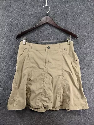 Kuhl Womens A-Line Brown Skirt Sz 6 • $12