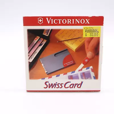 Victorinox Swiss Card Red 7 Features 10 Functions Pocket Knife 1996 Style • $22.99
