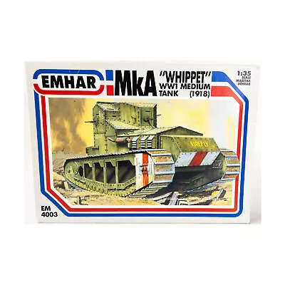 Emhar Historical Models 1/35 MkA 'Whippet' WWI Medium Tank VG+ • $23