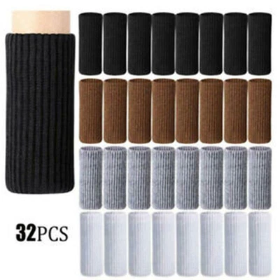 $24.99 • Buy 32PCS Knitted Table Chair Leg Socks Sleeve Floor Protector Furniture Feet Cover