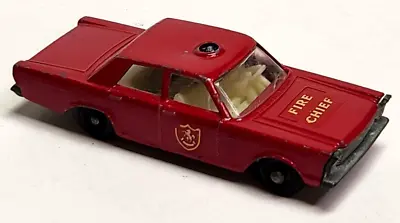 Vintage Lesney  Matchbox  Series No 55/59 Ford Galaxie Fire Chief • $8.99