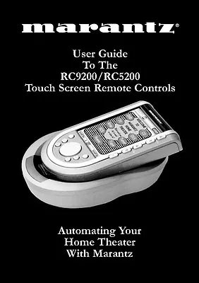 Marantz RC9200 Remote Control Owners Manual • $21.99