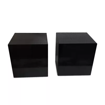 Pair Of Cubes IN Marble Black Sculpture Table Marble Cubes Sculpture H.3 7/8in • $356.68